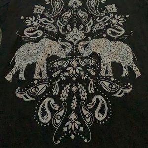 Gray Tee with Bohemian Style Design by Empire